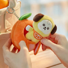 BT21 - CHIMMY BABY PLUSH KEYRING ORANGE PARTY