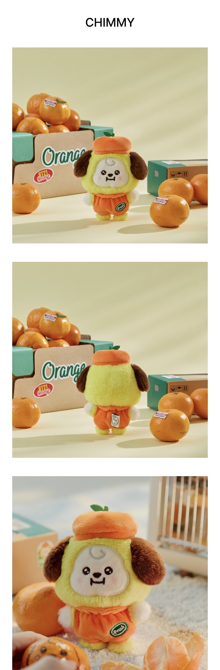BT21 - CHIMMY BABY PLUSH ORANGE PARTY