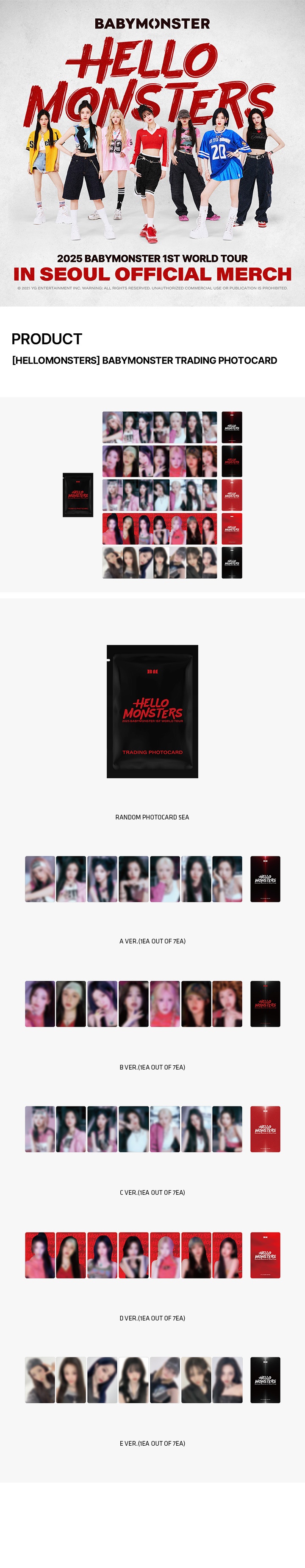 BABYMONSTER - [HELLOMONSTERS] BABYMONSTER TRADING PHOTOCARD