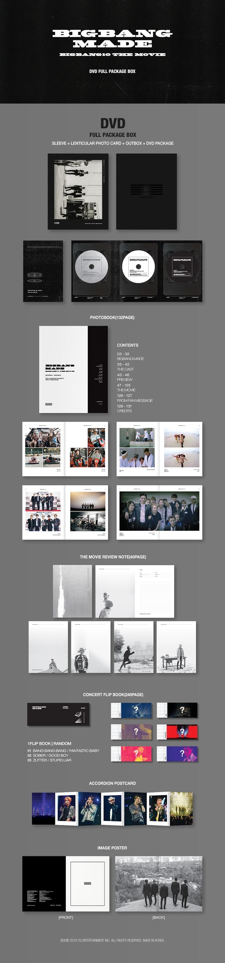 BIGBANG - DVD / BIGBANG10 THE MOVIE BIGBANG MADE DVD FULL PACKAGE BOX