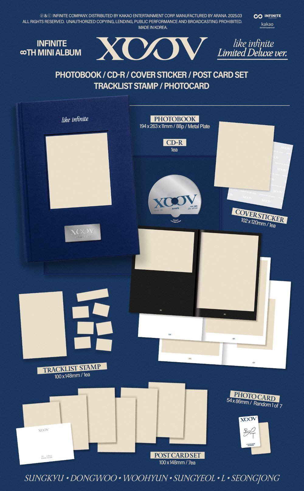 INFINITE - ∞TH MINI ALBUM [LIKE INFINITE] (Limited Deluxe ver.)