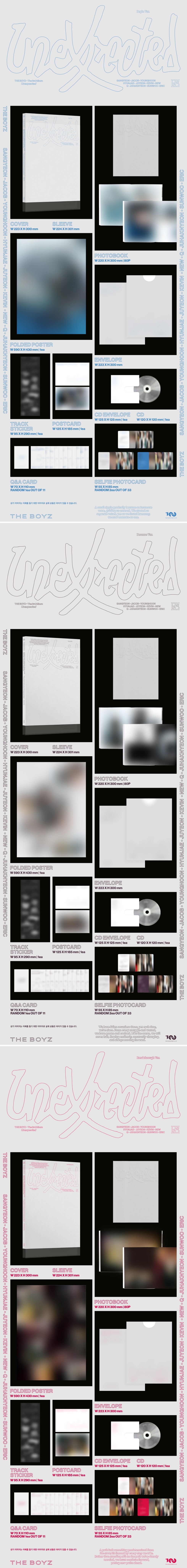 THE BOYZ - The 3rd Album 'Unexpected' (Photobook Ver.) (Begin Ver. /Become Ver. /Breakthrough Ver.) (Random Ver)
