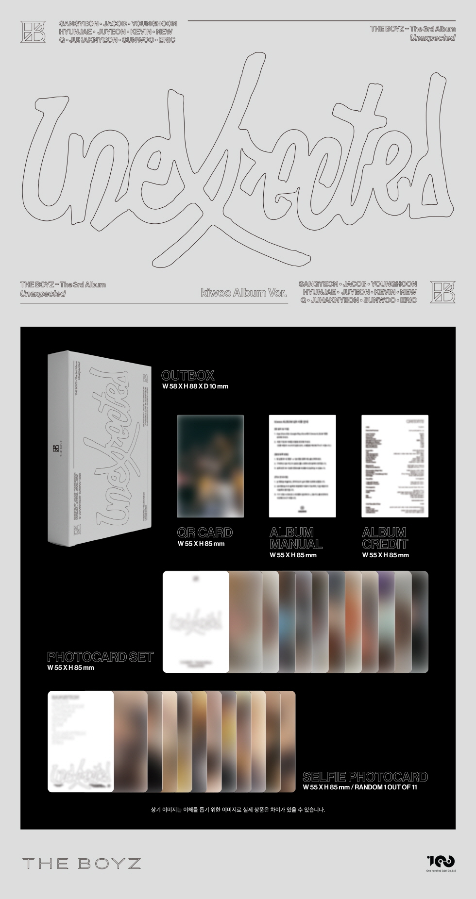 THE BOYZ - The 3rd Album 'Unexpected' (kiwee Album Ver.)
