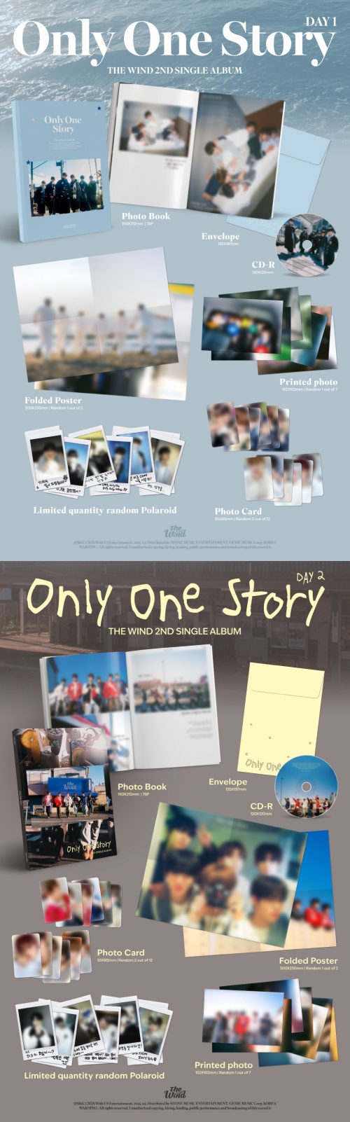 THE WIND - 2ND SINGLE ALBUM [ONLY ONE STORY] (RANDOM VER)