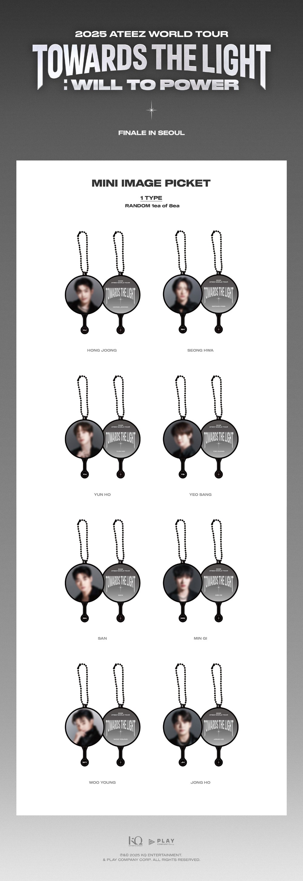 ATEEZ -	2025 ATEEZ WORLD TOUR TOWARDS THE LIGHT WILL TO POWER FINALE IN SEOUL : MINI IMAGE PICKET
