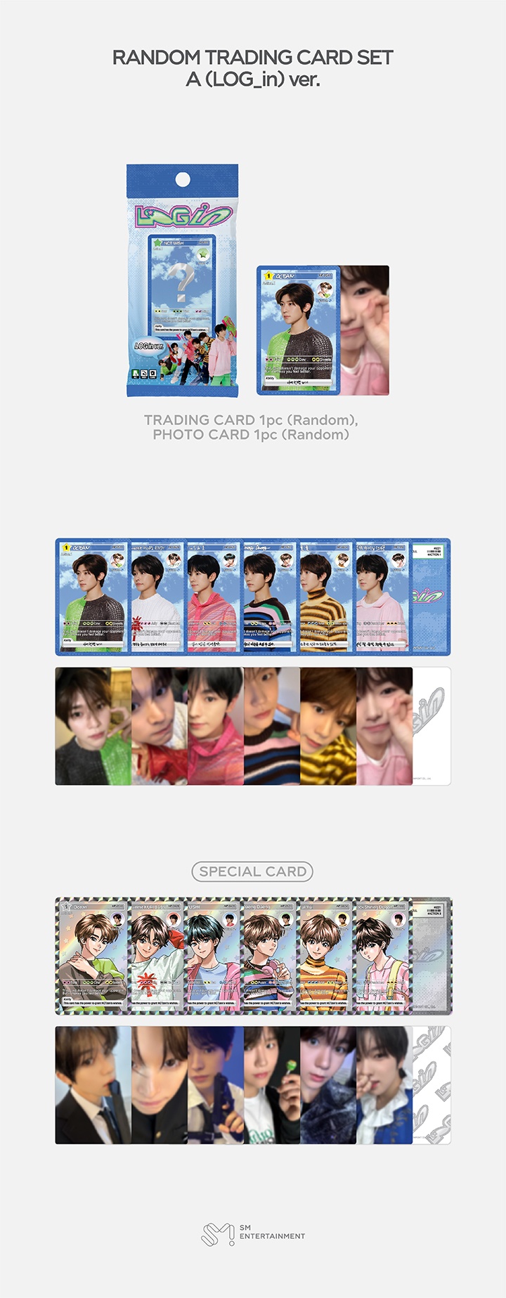 NCT WISH - ASIA TOUR 'LOG in' MD: RANDOM TRADING CARD [ LOG in ver.]
