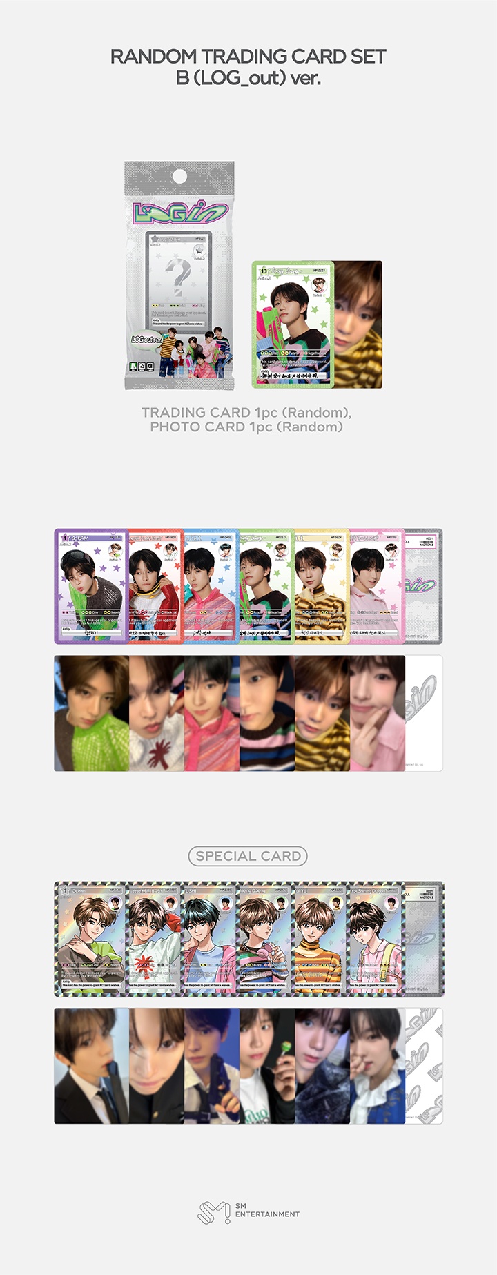 NCT WISH - ASIA TOUR 'LOG in' MD: RANDOM TRADING CARD [ LOG out ver.]