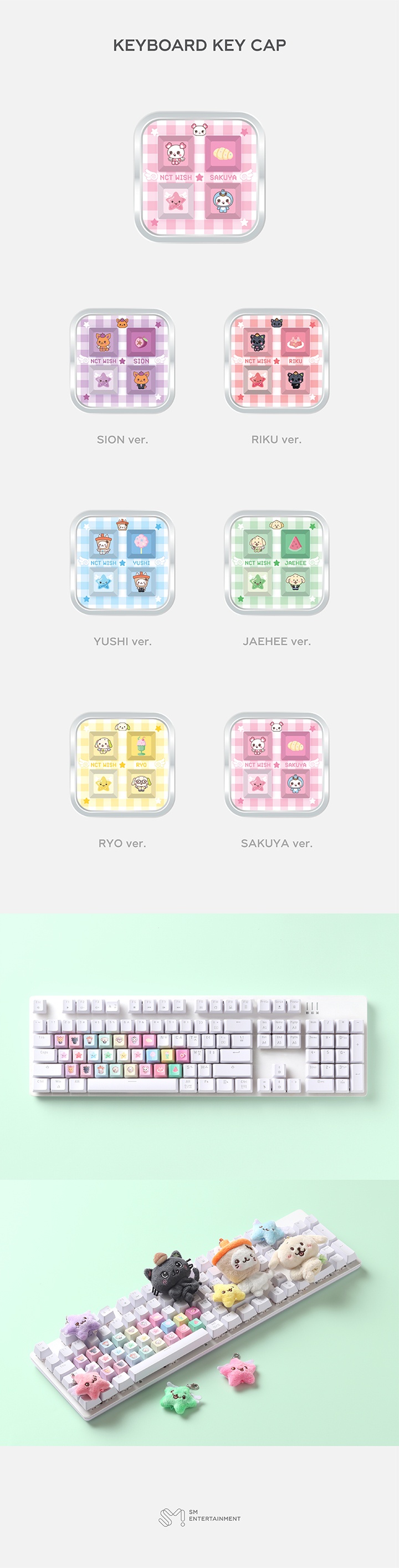 NCT WISH - ASIA TOUR 'LOG in' MD: KEYBOARD KEY CAP (YUSHI)