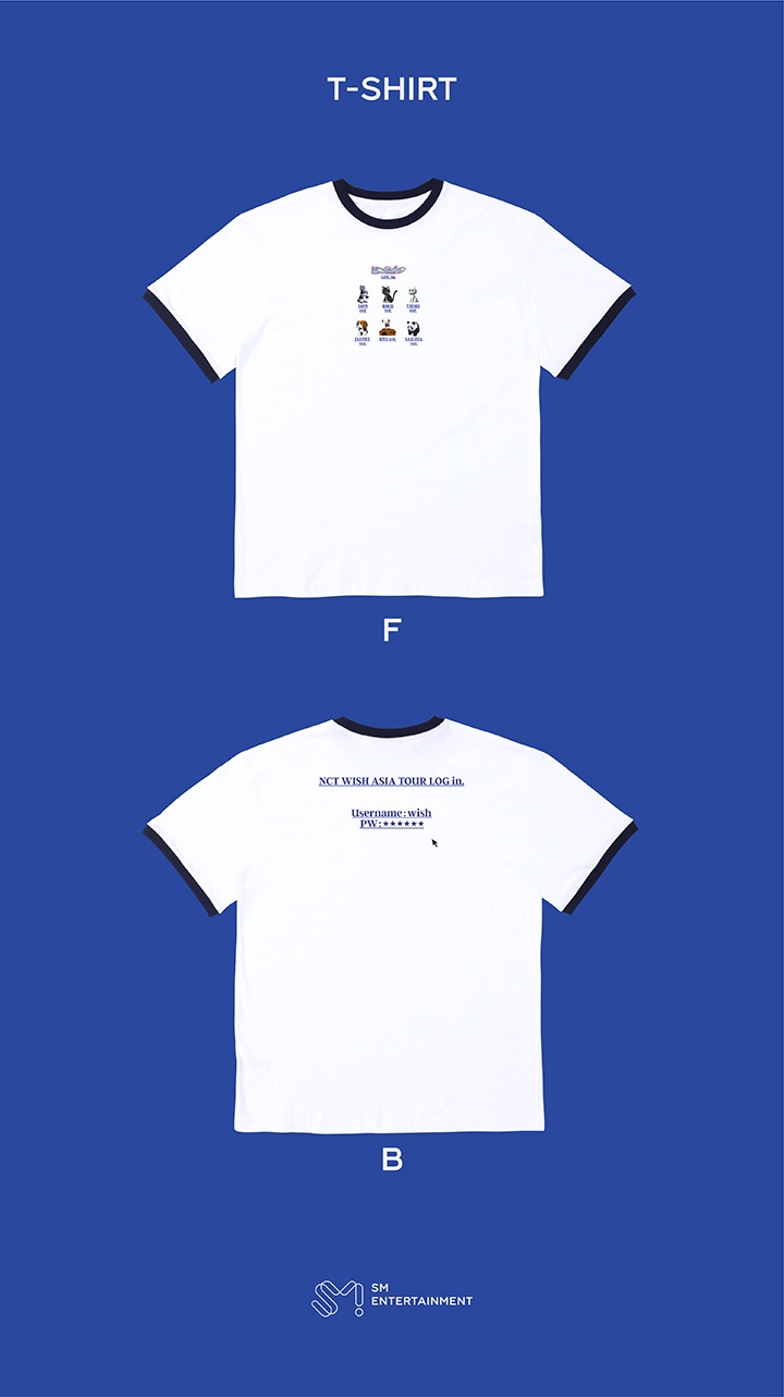 NCT WISH - ASIA TOUR 'LOG in' MD: T-SHIRT