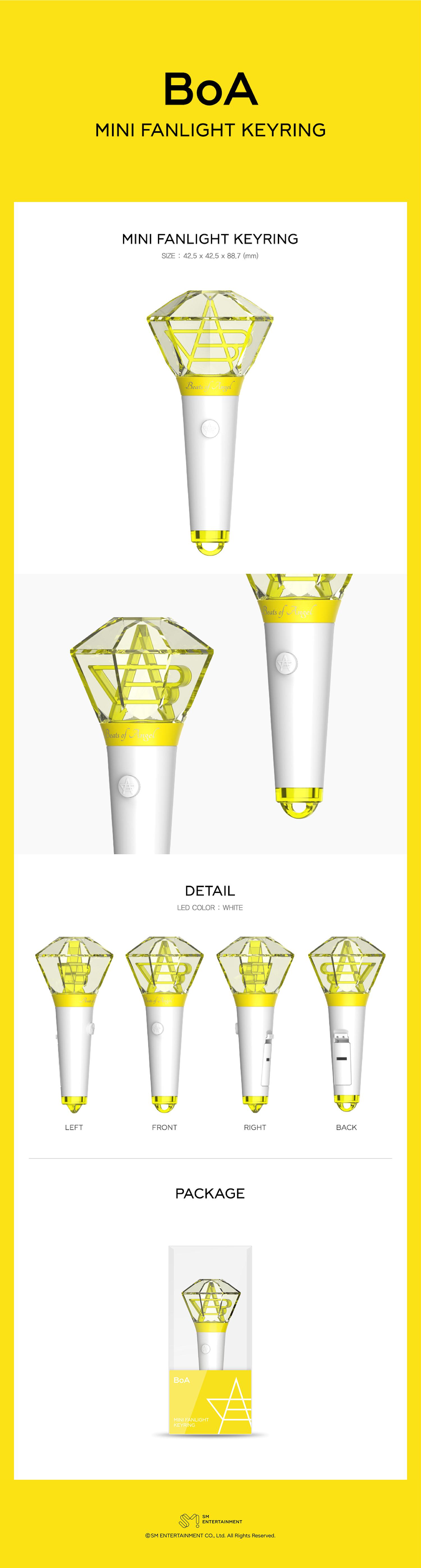 BoA - MINI FANLIGHT KEYRING (LR41 batteries included)
