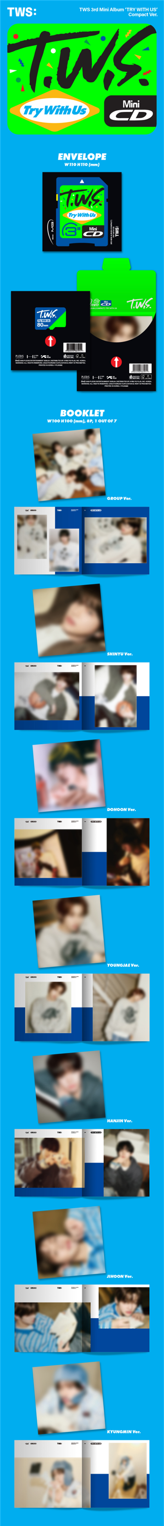 TWS - 3rd Mini Album ‘TRY WITH US’ (Compact Ver.) (Random ver)