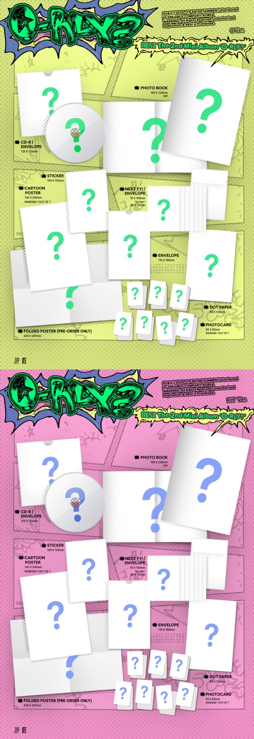 NEXZ - The 2nd Mini Album 'O-RLY?' (O VER./ RLY VER.) (Random Ver.)