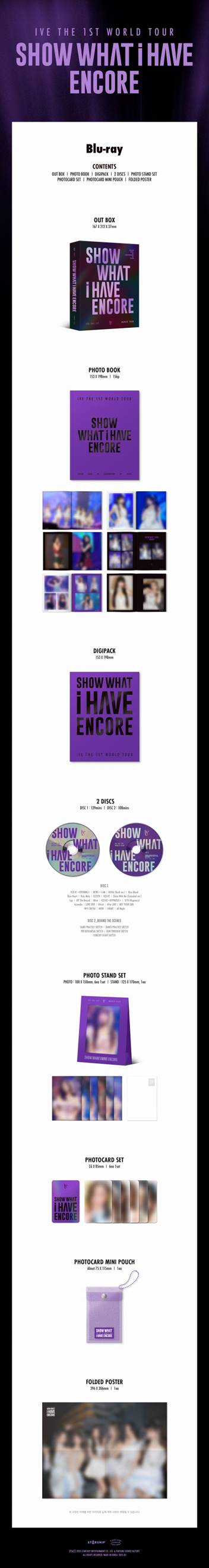 IVE - THE 1ST WORLD TOUR 'SHOW WHAT I HAVE - ENCORE' Blu-ray