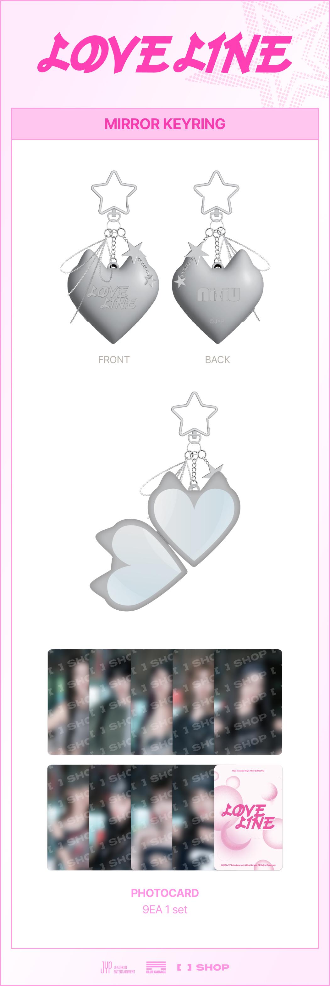 NiziU - [LOVE LINE] MD : MIRROR KEYRING