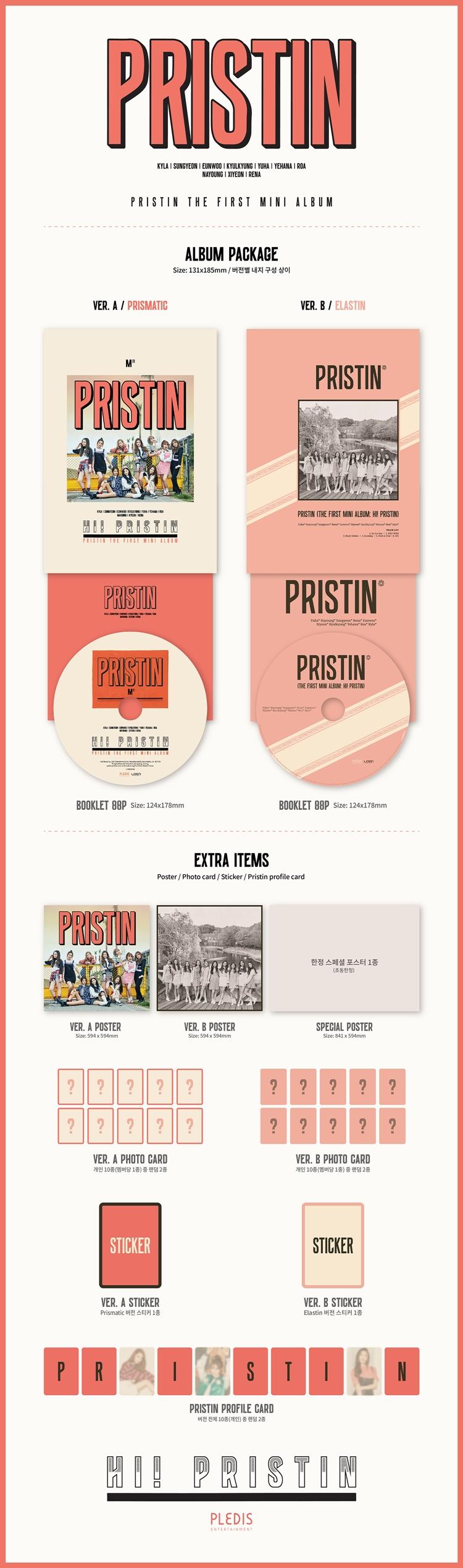 PRISTIN - 1ST Mini/HI! PRISTIN PRISMATIC VER. (VER.A)