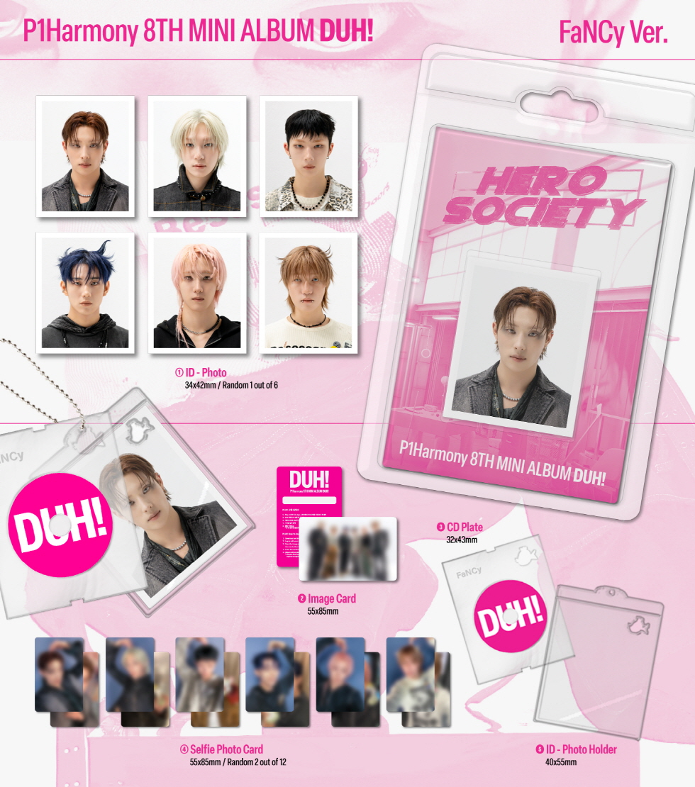 P1Harmony - The 8th Mini Album [DUH!] (FaNCy ver.) (Random Ver.)