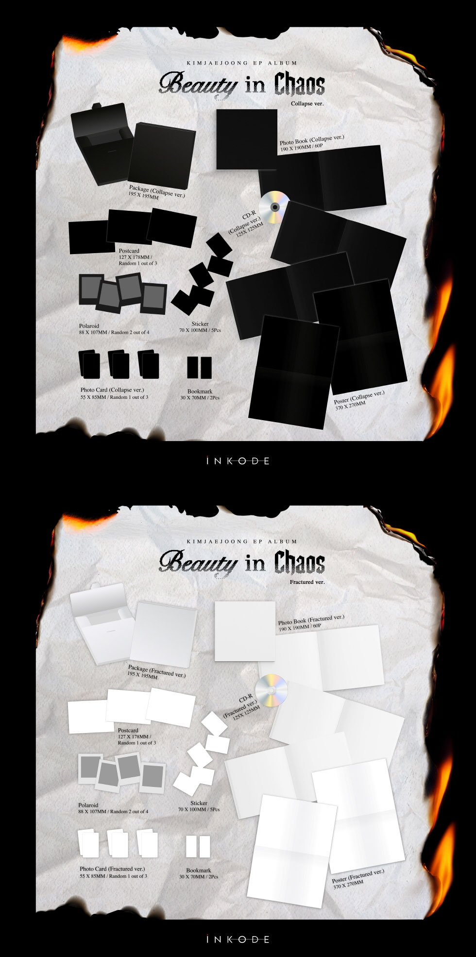 KIM JAE JOONG - Beauty in Chaos [Photobook Album] (Random Ver.)