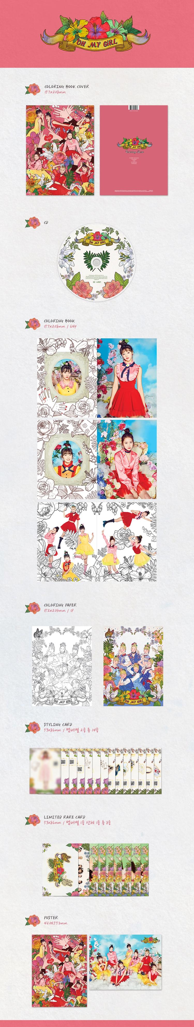 OH MY GIRL - 4th Mini / COLORING BOOK