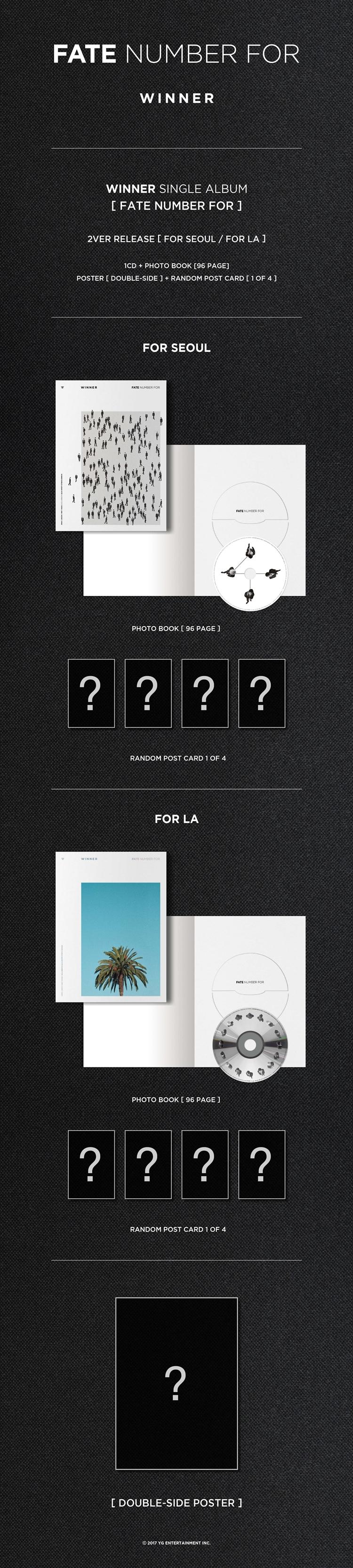 WINNER - Single / FATE NUMBER FOR [FOR SEOUL / FOR LA Ver.Random]