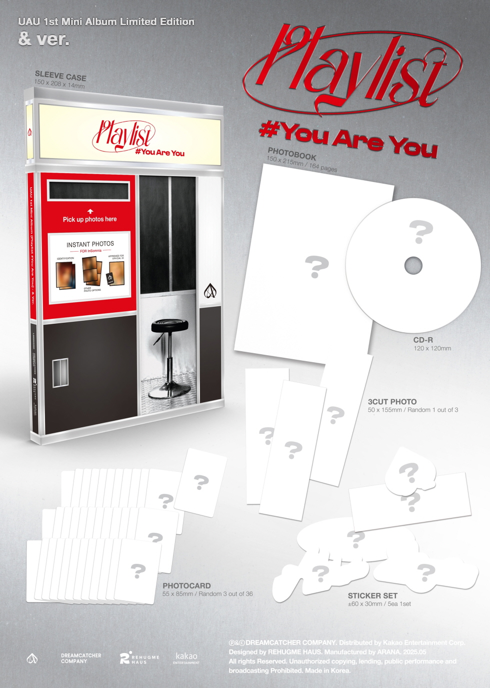 UAU - 1ST MINI ALBUM [Playlist #You Are You] (& ver.)