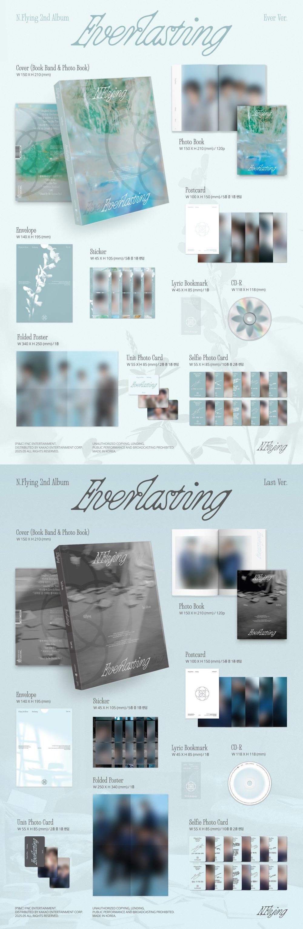 N.Flying - 2nd Album [Everlasting] (Ever ver. / Last ver.) (Random Ver.)