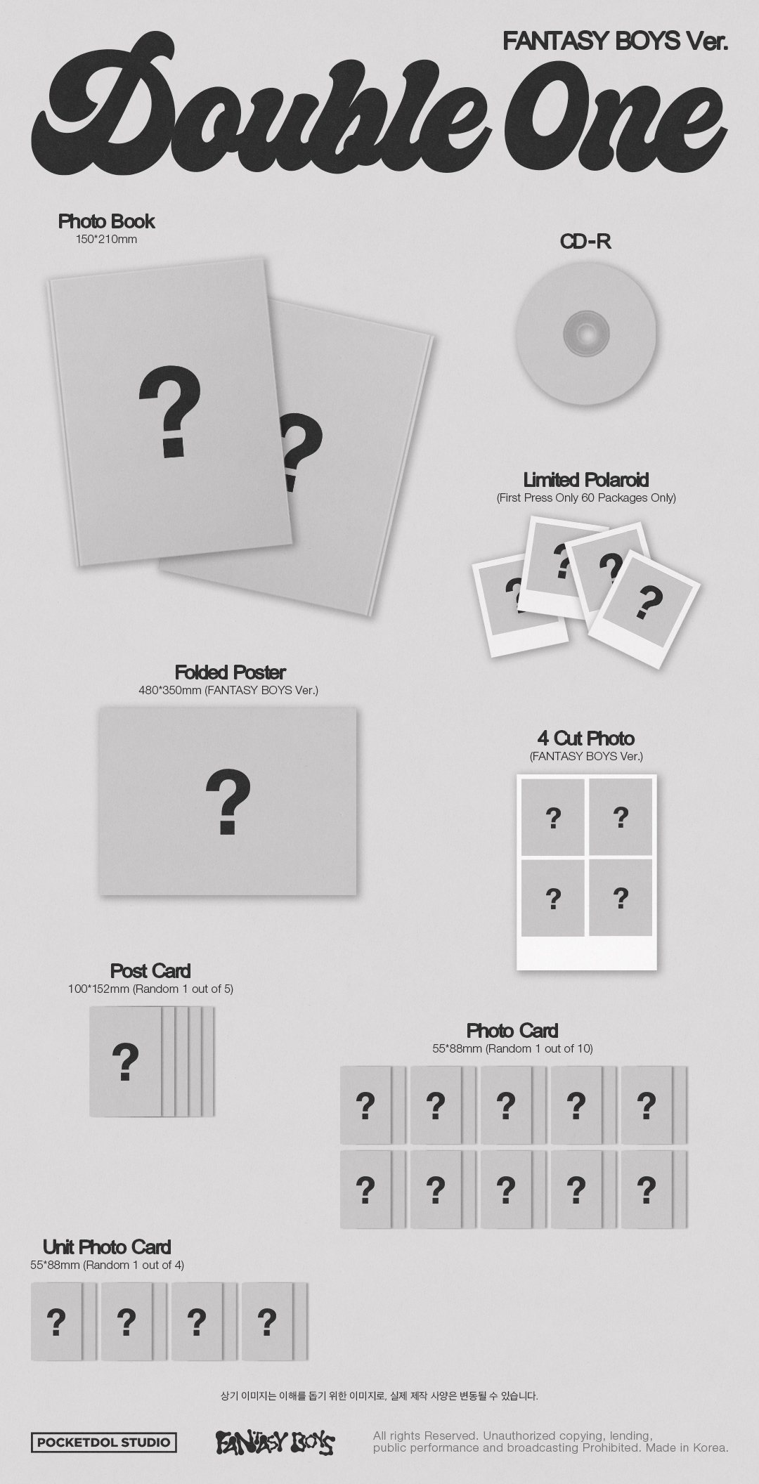Double 0ne - 1st Mini Album [Xpert] (FANTASY BOYS ver.)