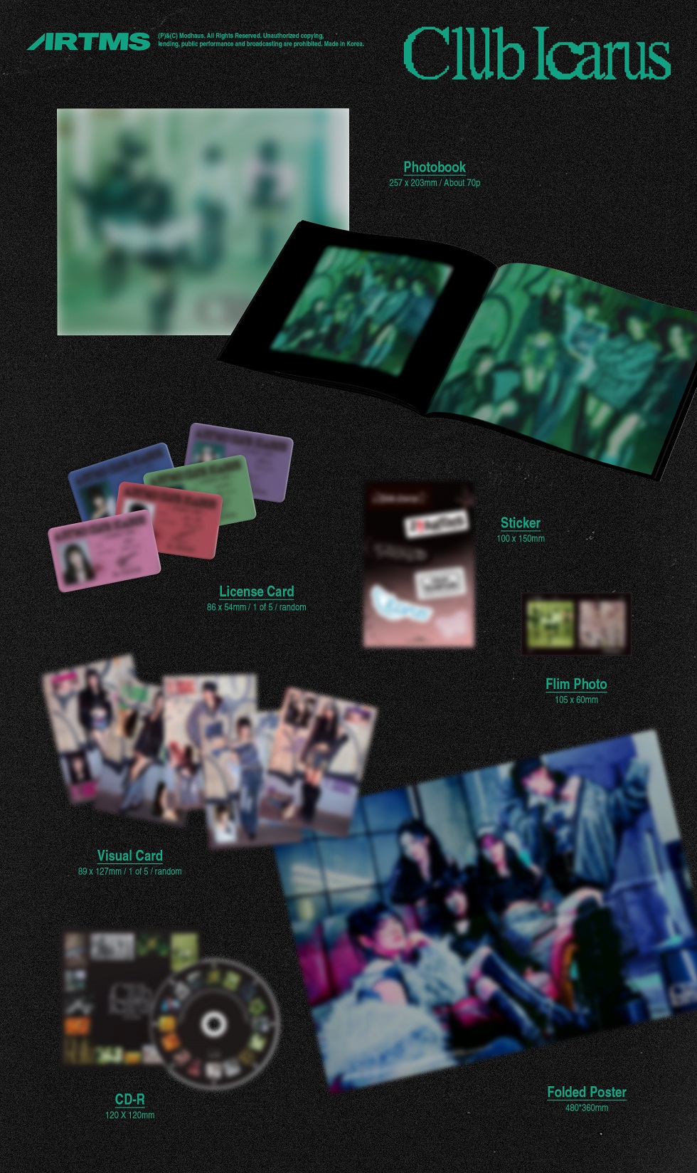 ARTMS - 1ST MINI ALBUM [CLUB ICARUS] (Aver)