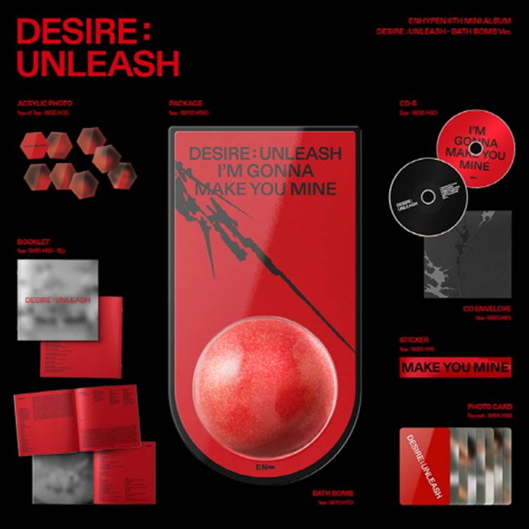 ENHYPEN - 6th Mini Album [DESIRE : UNLEASH] (BATH BOMB Ver.)