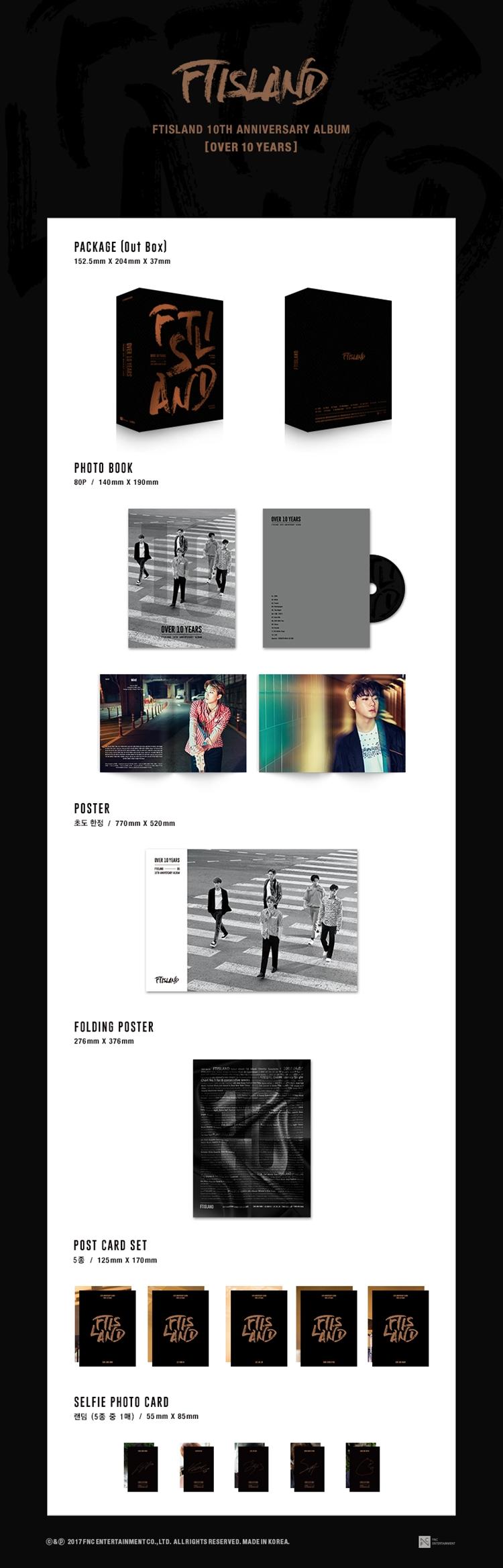 FT ISLAND - OVER 10 YEARS