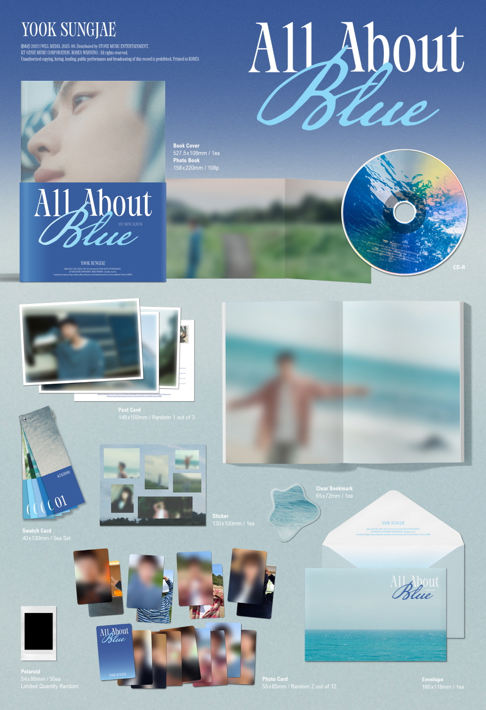 YOOK SUNG JAE - 1st Mini Album [All About Blue]