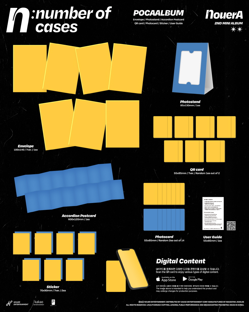 NouerA - 2nd Mini Album [n: number of cases] (POCA) (Random Ver.)