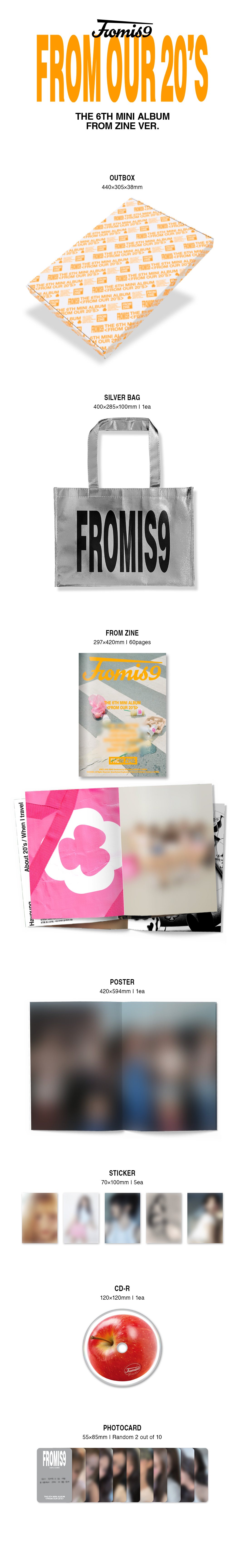 FROMIS_9 - 6TH MINI ALBUM [FROM OUR 20’S] [FROM ZINE VER.]