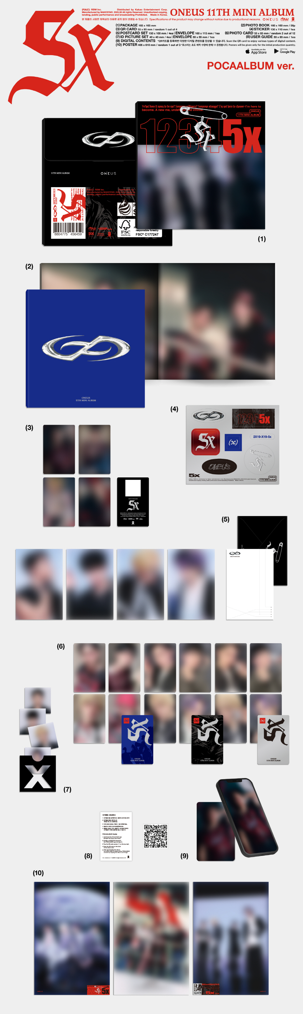 ONEUS - 11th mini [5x] (POCAALBUM ver.)