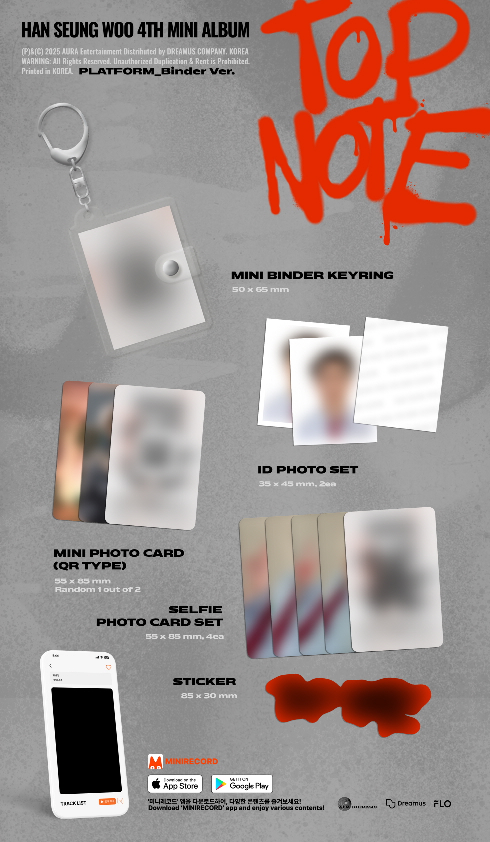 HAN SEUNG WOO - 4TH MINI ALBUM [TOP NOTE] (PLATFORM_Binder Ver.)