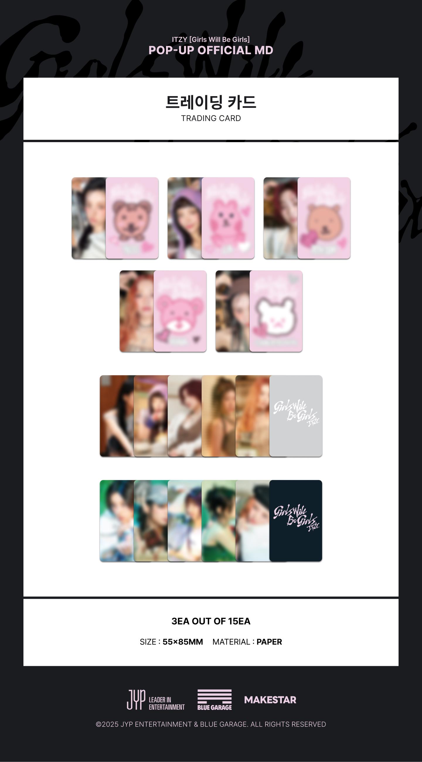 ITZY - [Girls Will Be Girls] TRADING CARD