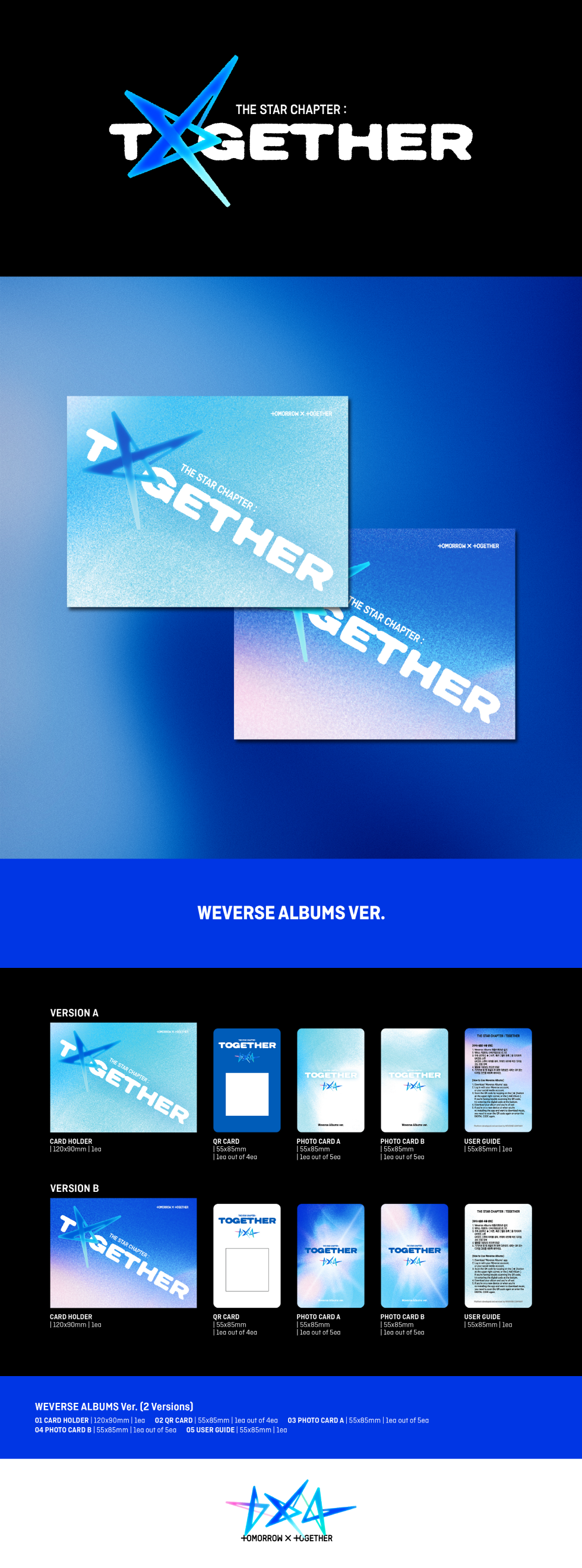 TOMORROW X TOGETHER (TXT) - 4th Full Album [THE STAR CHAPER: TOGETHER] (WEVERSE ALBUMS VER.) (Random Ver.)