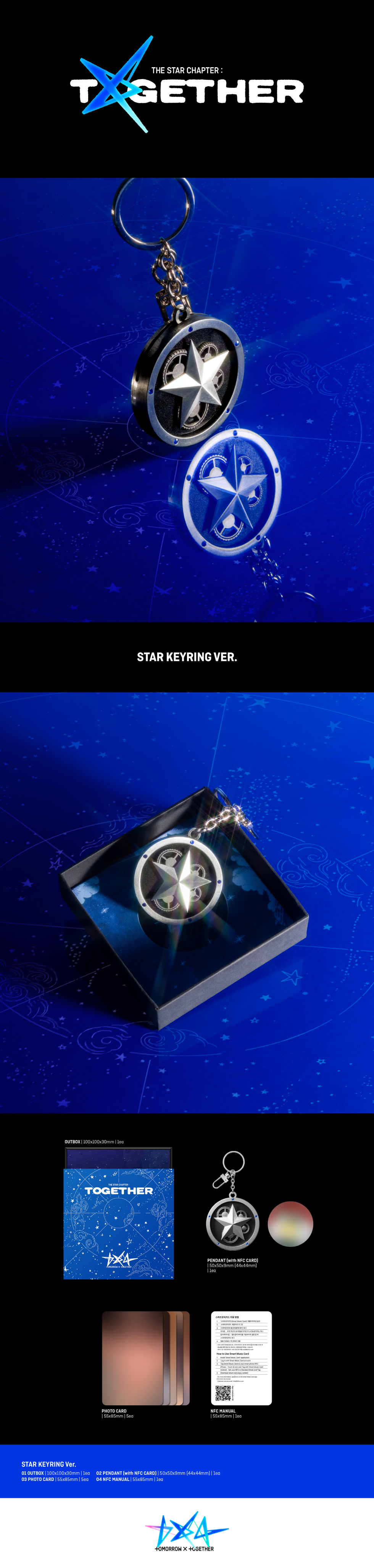 TOMORROW X TOGETHER (TXT) - 4th Full Album [THE STAR CHAPER: TOGETHER] (STAR KEYRING VER.)
