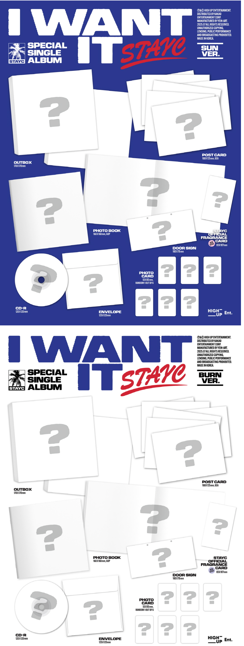 STAYC - SEPCIAL SINGLE [I WANT IT] (SUN Ver. / BURN Ver.) (Random Ver.)