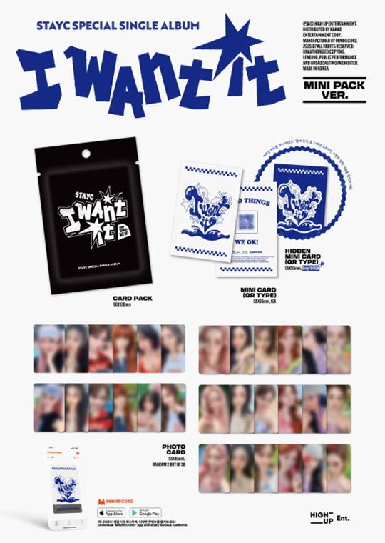 STAYC - SEPCIAL SINGLE [I WANT IT] (MINI PACK Ver.)