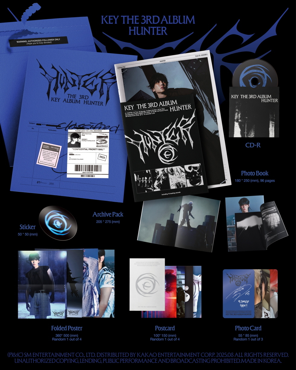 KEY - 3RD ALBUM [HUNTER] (Random Ver.)