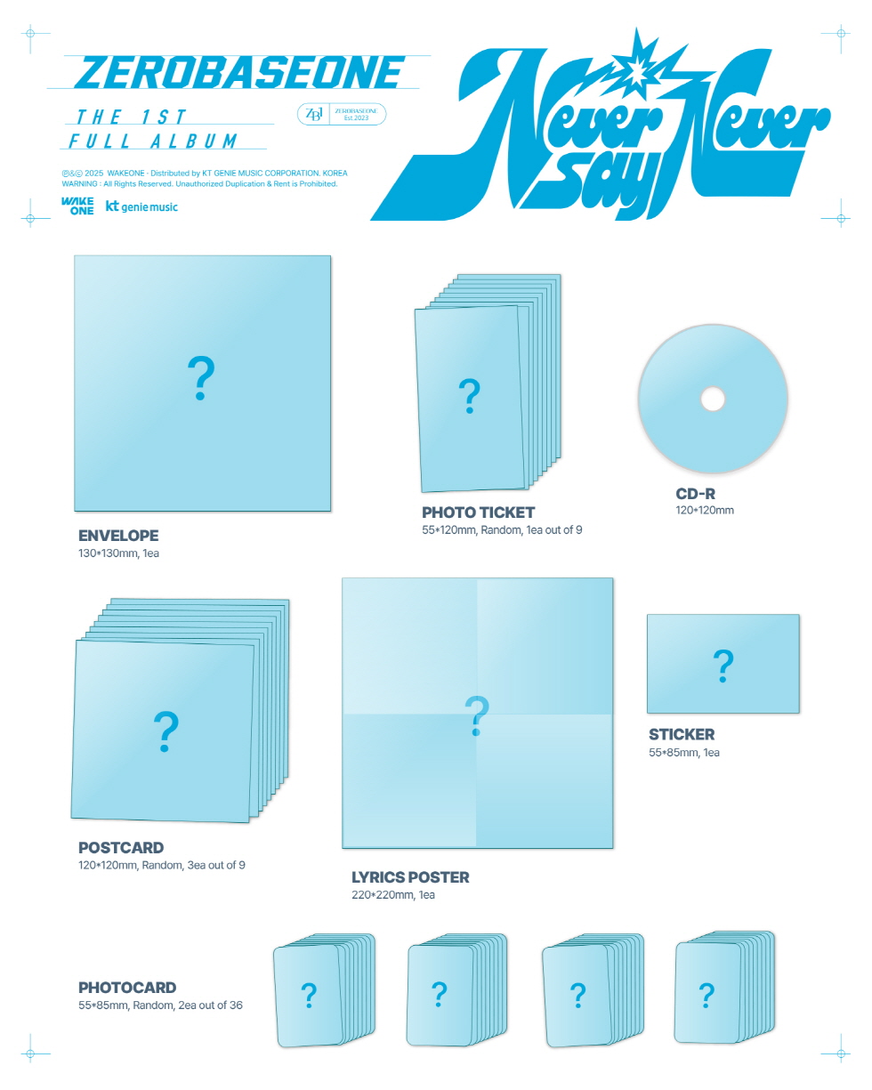 ZEROBASEONE - THE 1ST FULL ALBUM [NEVER SAY NEVER] SLAM DUNK Ver.