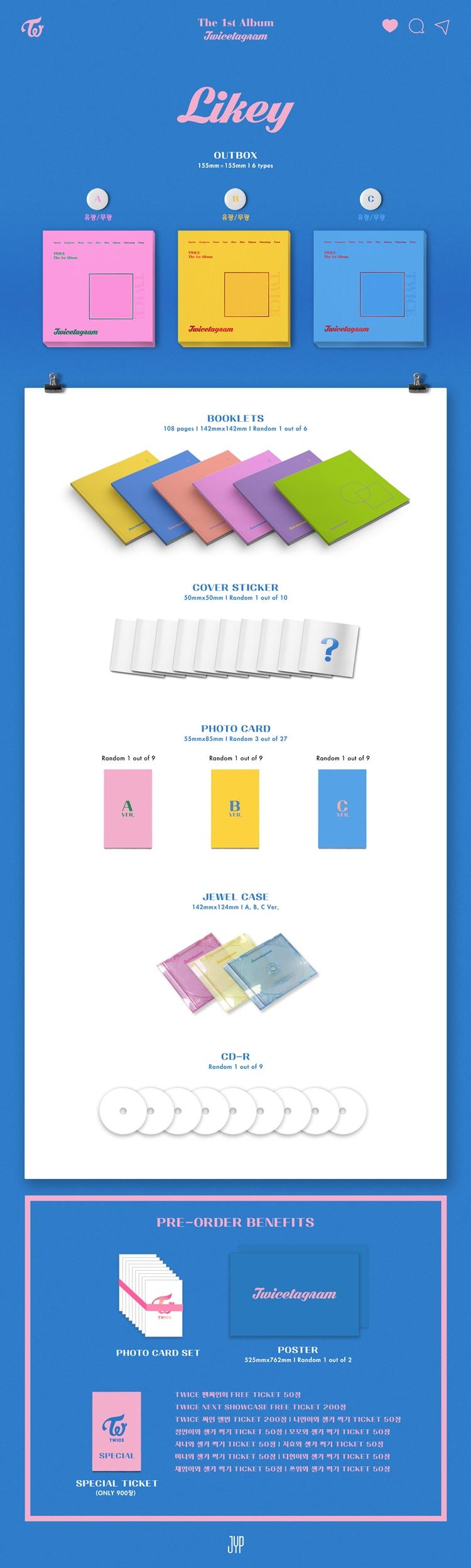 TWICE - The 1st Album / TWICETAGRAM (Random ver.)