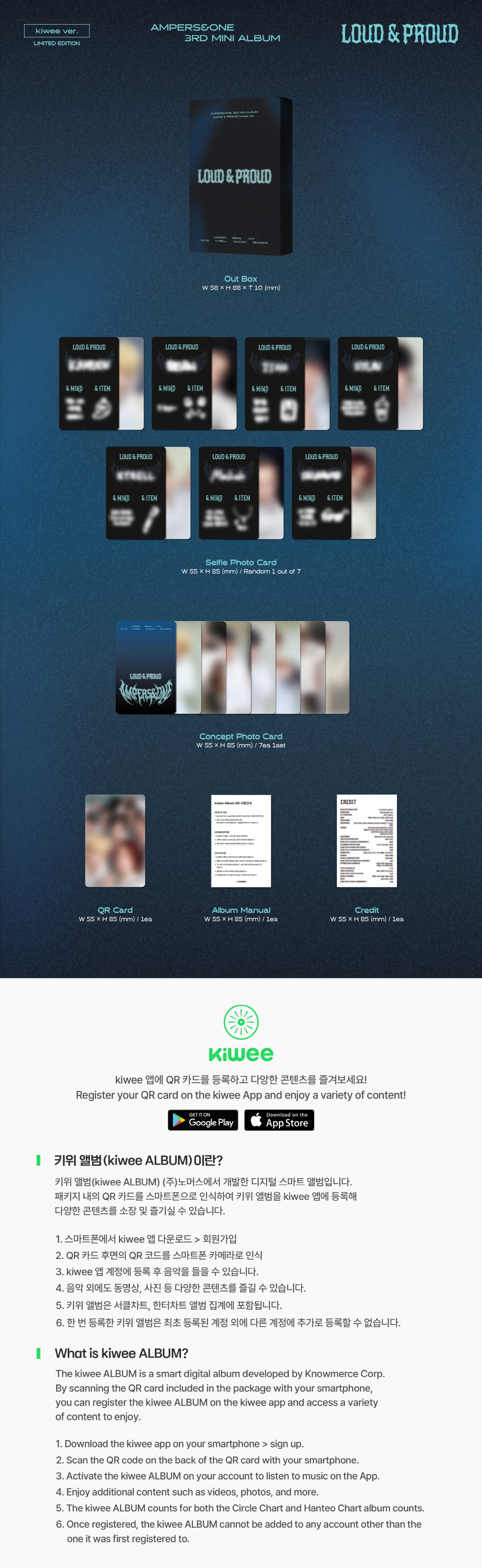 AMPERS&ONE - 3rd Mini Album [LOUD & PROUD] (kiwee ver.) (LIMITED EDITION)
