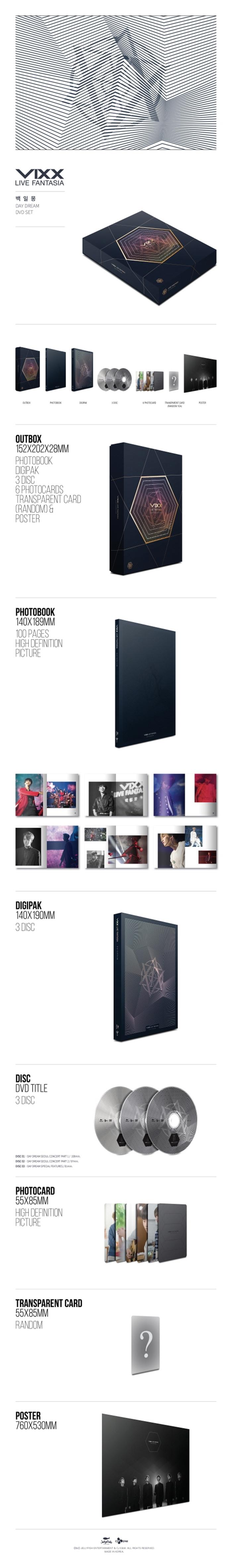 VIXX - VIXX LIVE FANTASIA DAY DREAM DVD (3 DISC)