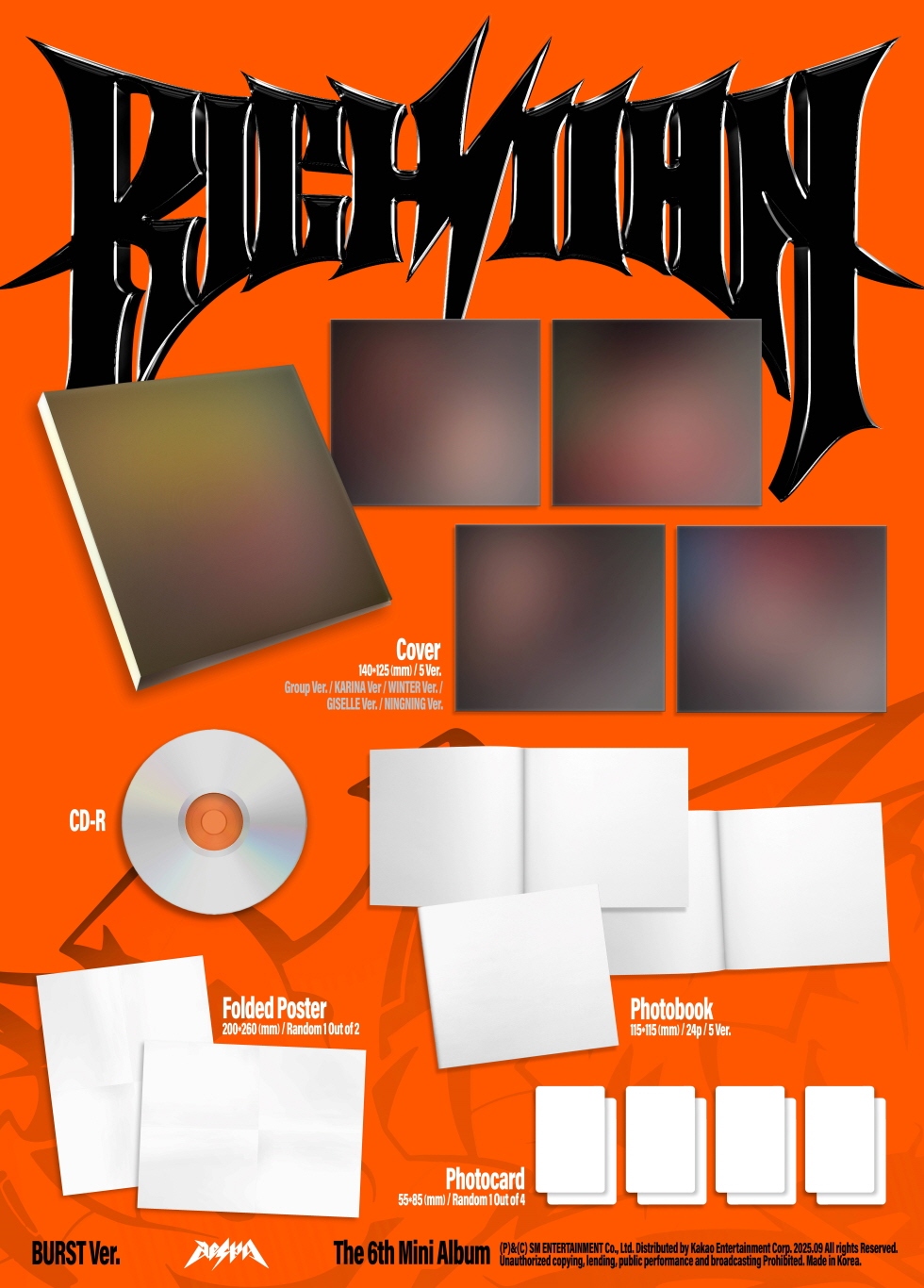 aespa - 6th MiniI Album [Rich Man] (BURST Ver.) (Random Ver.)
