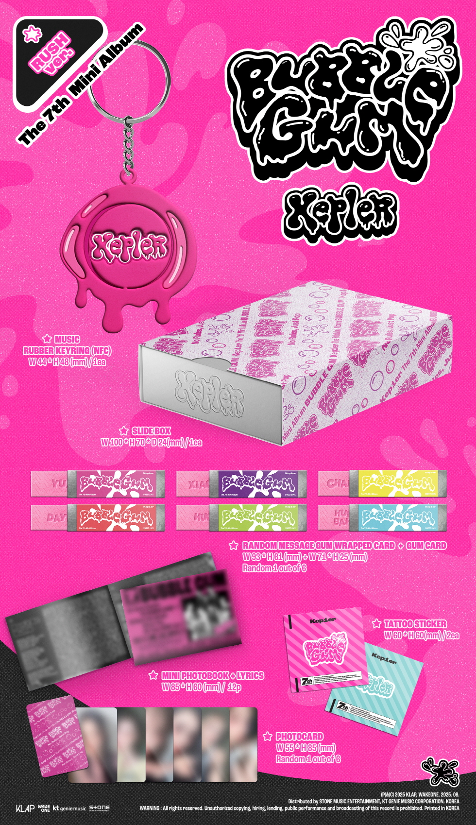 Kep1er - The 7th Mini Album [BUBBLE GUM] (RUSH ver.)