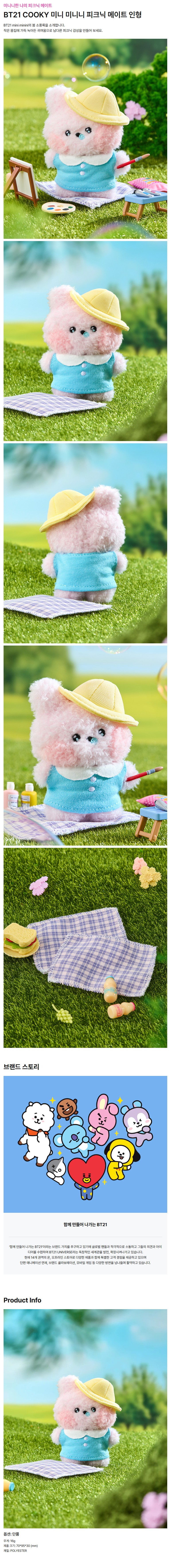 BT21 - COOKY mini minini PLUSH PICNIC MATE