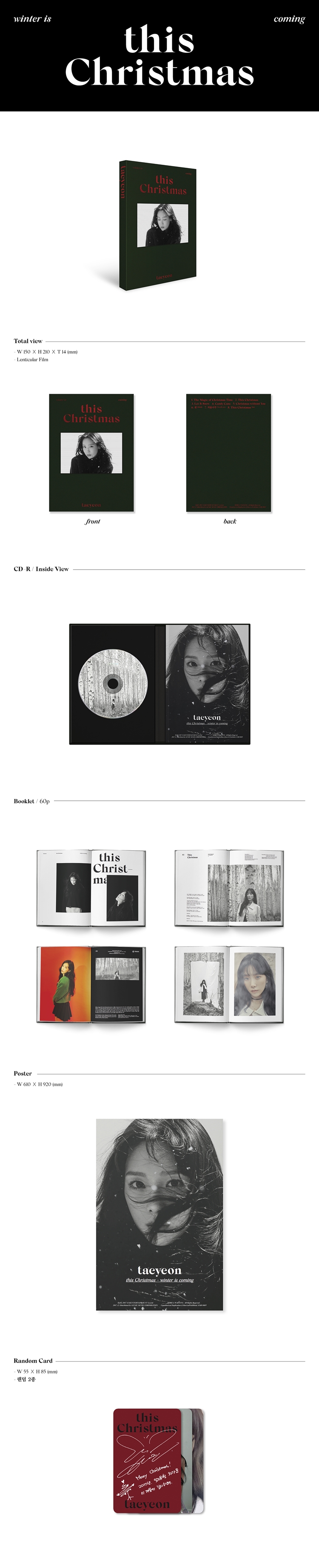 TAEYEON - WINTER ALBUM [THIS CHRISTMAS - WINTER IS COMING]