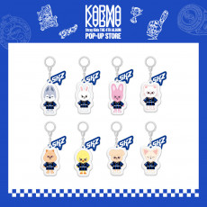 Stray Kids - POP-UP STORE [KARMA] MD : SKZOO YINYANG KEYRING (SEUNGMIN)