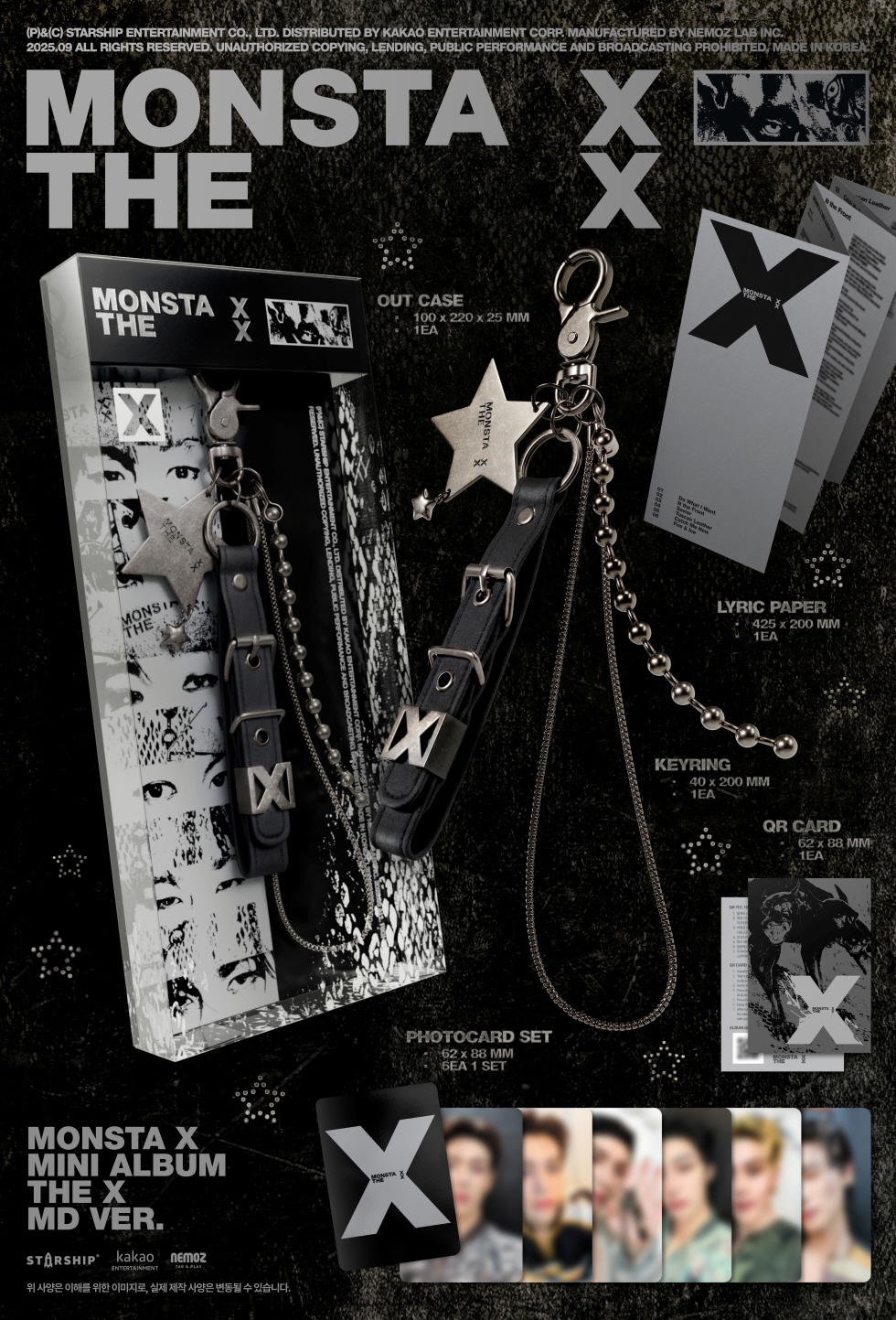 MONSTA X - 13TH MINI ALBUM [THE X] (MD VER.)